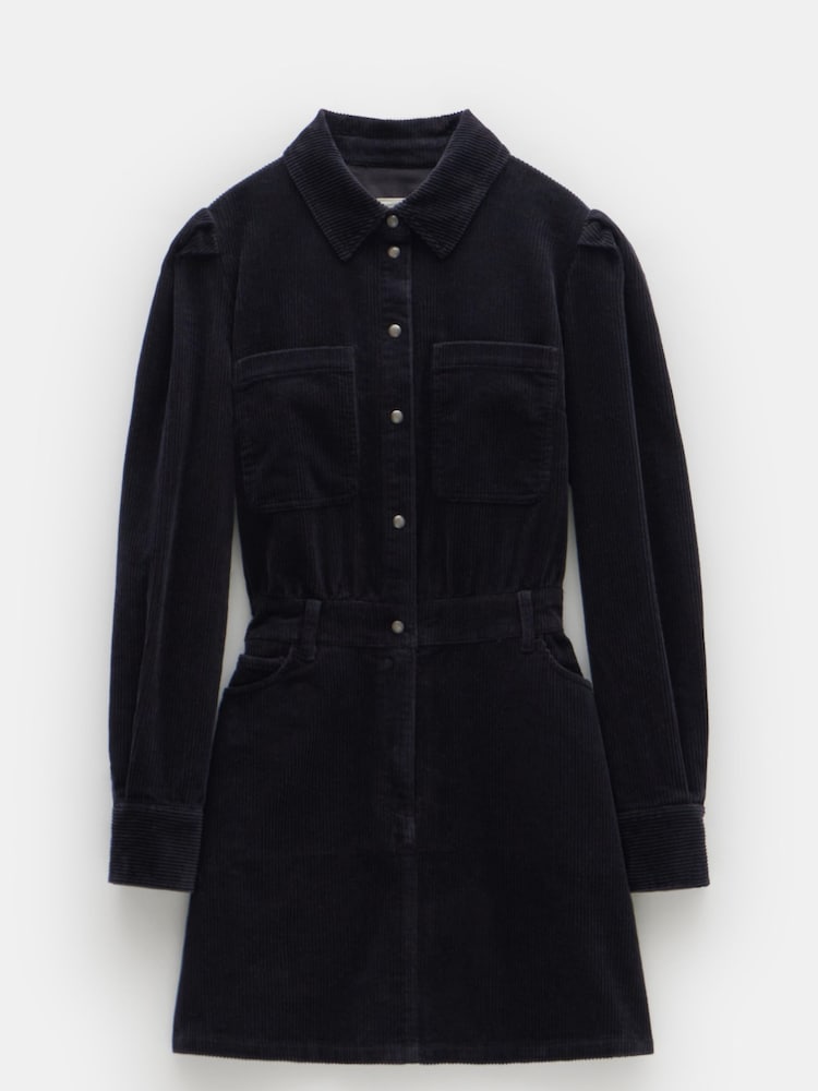 Hush Black Mariella Corduroy Mini 100% Cotton Dress - Image 5 of 5