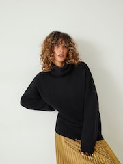 Hush Black Meryl Roll Neck Jumper - Image 1 of 4