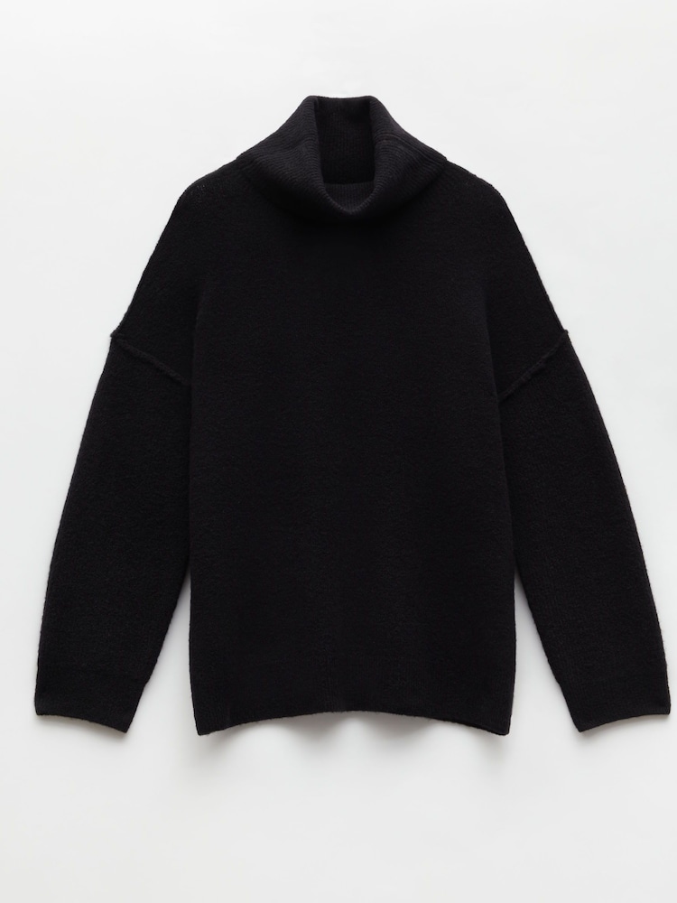 Hush Black Meryl Roll Neck Jumper - Image 4 of 4