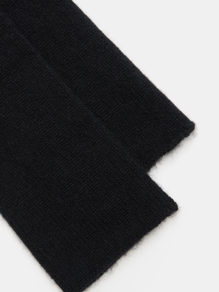 Hush Black Cashmere Fingerless Gloves - Image 3 of 3