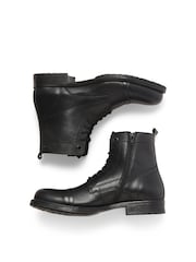 JACK & JONES Black Leather Boots - Image 3 of 5
