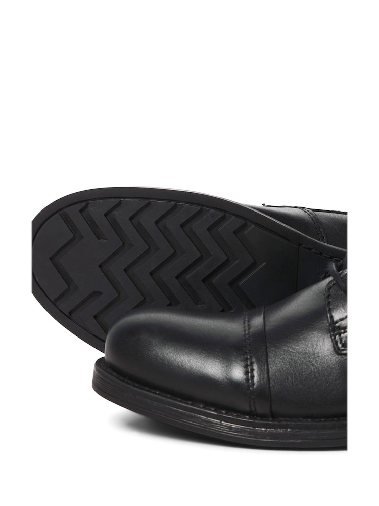 JACK & JONES Black Leather Boots - Image 4 of 5