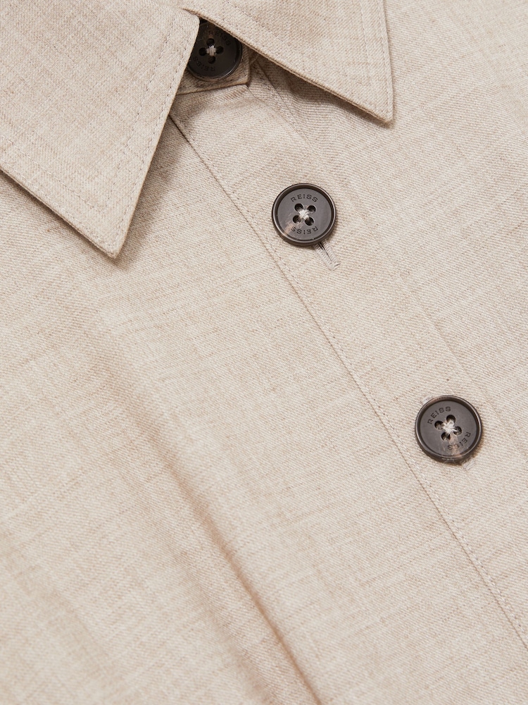 Reiss Neutral Abigail Tailored Wide Leg Jumpsuit - Image 6 of 6