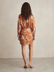 Robe chemise imprimée en coton Reiss Valia - Image 5 de 6