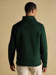 Joules Alistair Cosy Dark Green French Ribbed Knit Sweatshirt - Image 2 of 8