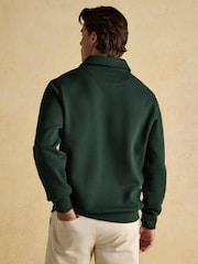Joules Jenkins Green Brushed Cotton Collar Sweatshirt - Image 2 of 9