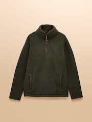 Heritage Fleece Dark Green Quarter Zip - Image 1 of 1