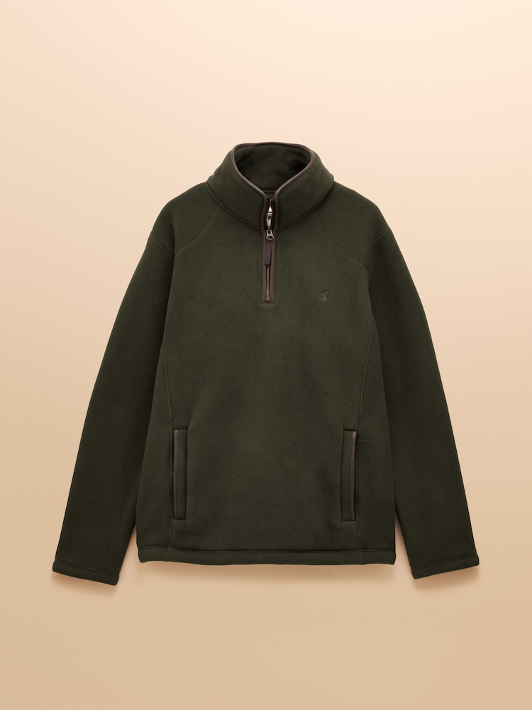 Heritage Fleece Dark Green Quarter Zip - Image 1 of 1