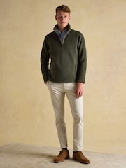 Verde escuro - Heritage Fleece Quarter Zip - Imagem 5 de 8