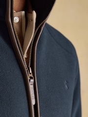 Joules Heritage Fleece Navy Zip Through - Image 14 of 16