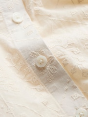 FatFace Olivia Ivory Embroidered 100% Cotton Long Sleeve Shirt - Image 7 of 8