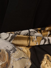 Adrianna Papell Combo Floral Jacquard Black Dress - Image 3 of 7