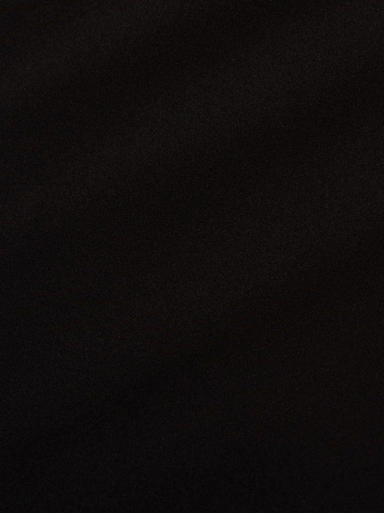 Adrianna Papell Piping Tie Front Midi Black Dress - Image 7 of 7