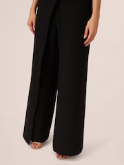 Adrianna Papell Black One Shoulder Bow Jumpsuit - Imagen 5 de 7