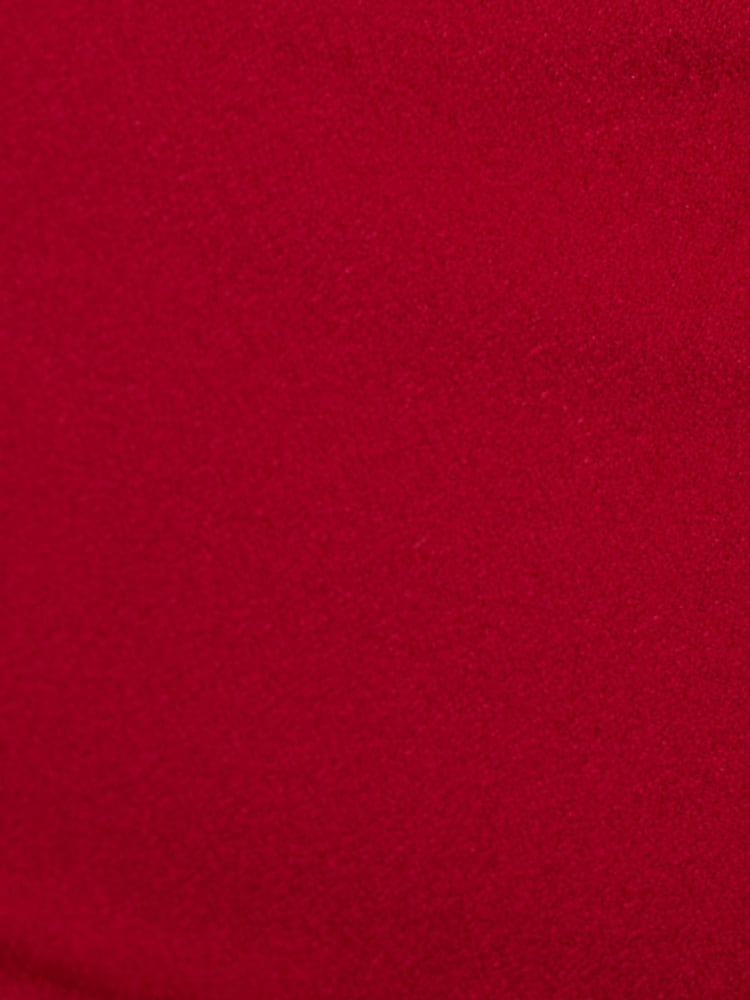 Adrianna Papell Red Beaded Crepe Wrap Dress - Image 7 of 7