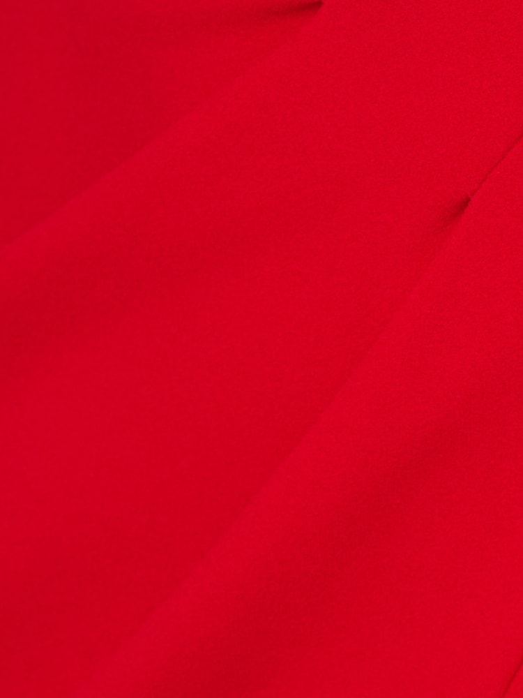 Adrianna Papell Red Ruffle Knit Crepe Jumpsuit - Image 7 of 7