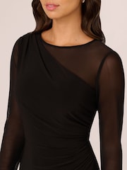 Adrianna Papell Jersey Combo Black Jumpsuit - Image 4 of 6