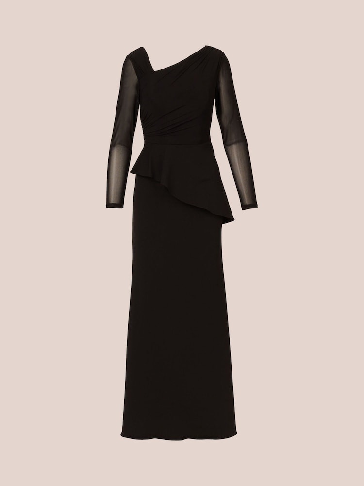 stripe knit maxi dress in black jaded london Noir Knit Maxi Dress | Jaded London main image 0