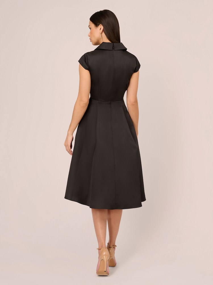 Adrianna Papell High-Low Cocktail Black Dress - Image 2 of 7