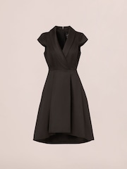 Adrianna Papell High-Low Cocktail Black Dress - Image 5 of 7