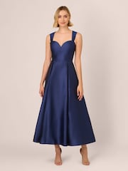 Adrianna Papell Sweetheart Mikado Ankle Dress - Image 1 of 6