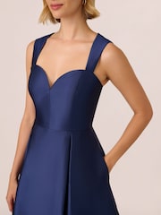 Adrianna Papell Sweetheart Mikado Ankle Dress - Image 4 of 6