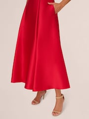 Adrianna Papell Sweetheart Mikado Ankle Dress - Image 5 of 7