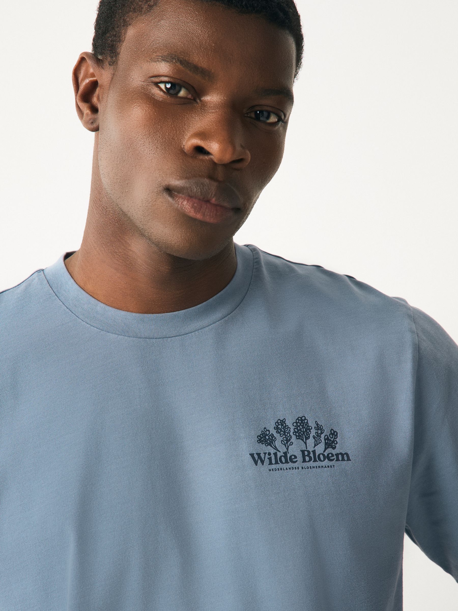 Buy Ecru White/Green/Blue Regular Fit Graphic Print T-Shirts 3