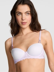 Victoria's Secret PINK Purple Whisper Lightly Lined Balcony Bra - Image 1 of 2