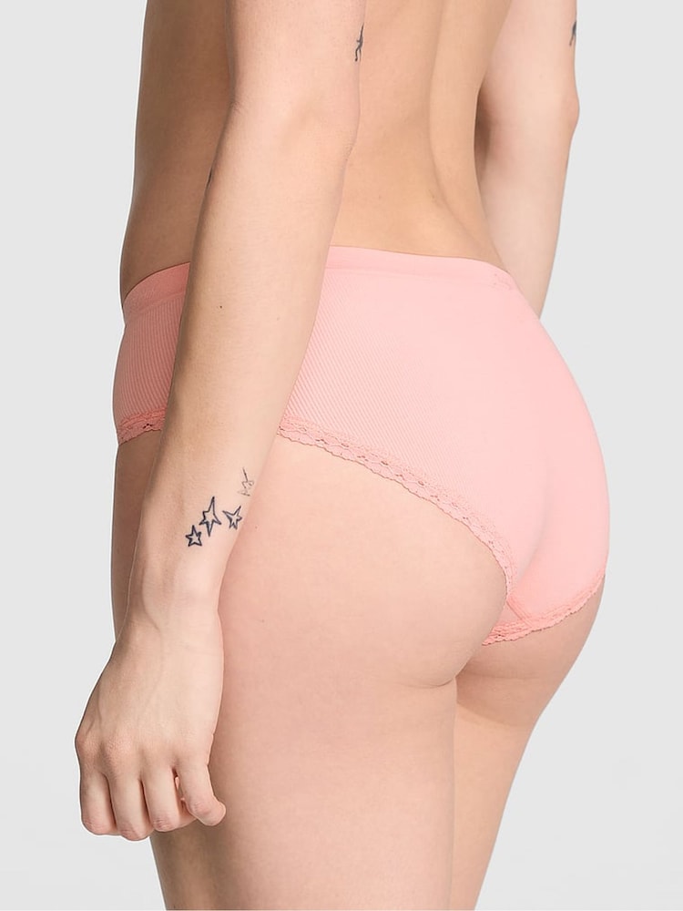 Victoria's Secret PINK Apricot Pink Hipster Seamless Knickers - Image 2 of 3