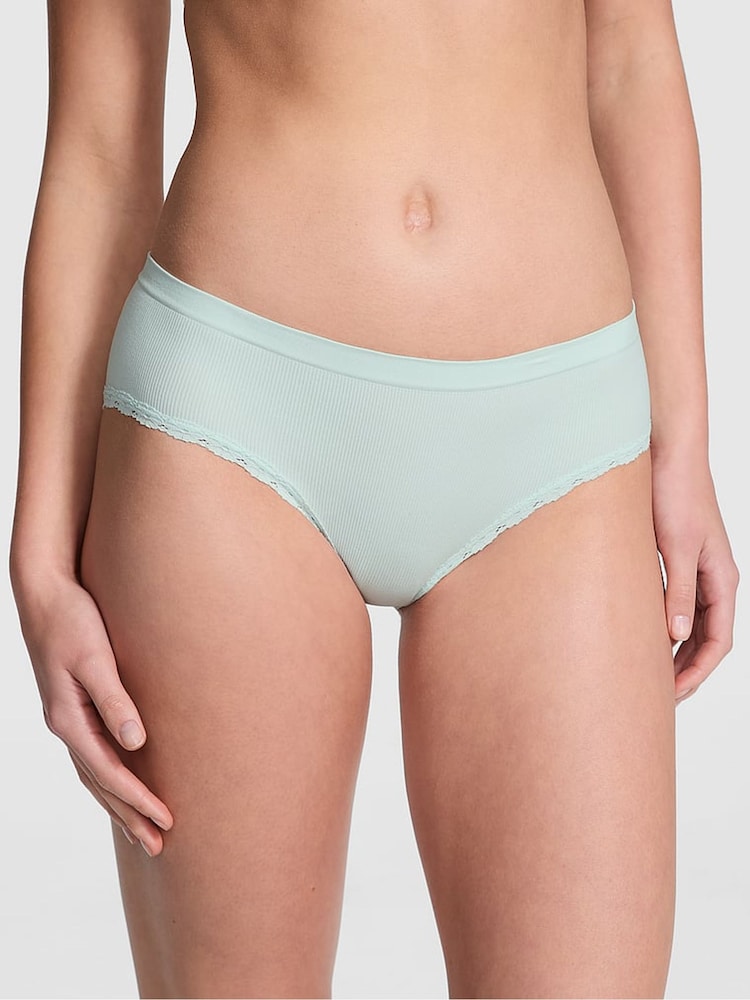Victoria's Secret PINK Bliss Blue Hipster Seamless Knickers - Image 1 of 3