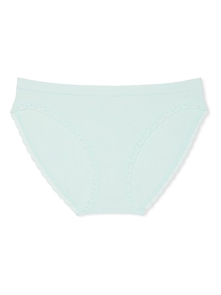 Victoria's Secret PINK Bliss Blue Seamless Bikini Knickers - Image 3 of 3