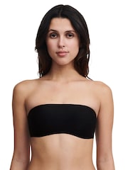 Negro - Chantelle Soft Stretch Smooth Non-wired Bandeau Bra - Imagen 1 de 4