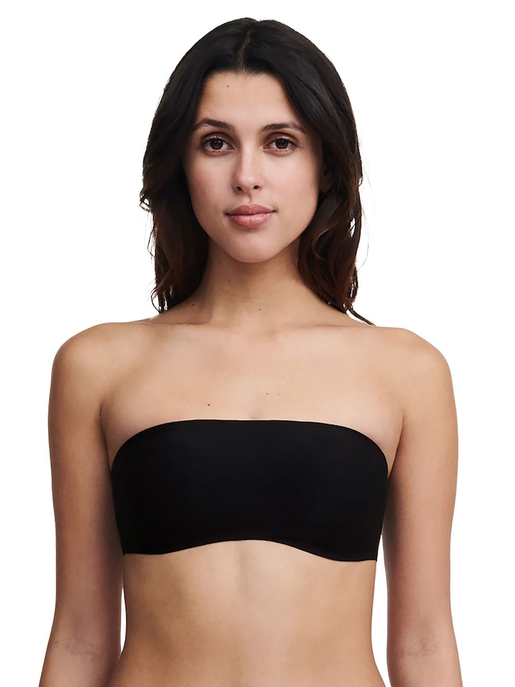 Negro - Chantelle Soft Stretch Smooth Non-wired Bandeau Bra - Imagen 1 de 4