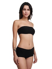 Negro - Chantelle Soft Stretch Smooth Non-wired Bandeau Bra - Imagen 3 de 4
