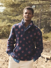 Joules Otis Navy Borg Fleece Overhead - Image 1 of 10