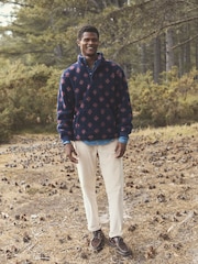 Joules Otis Navy Borg Fleece Overhead - Image 2 of 10