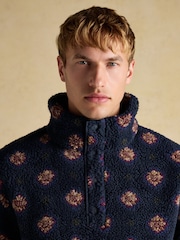 Joules Otis Navy Borg Fleece Overhead - Image 8 of 10