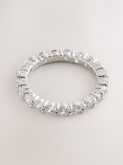 Sterling Silver Sparkle Eternity Ring - Image 2 of 4