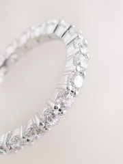 Sterling Silver Sparkle Eternity Ring - Image 4 of 4