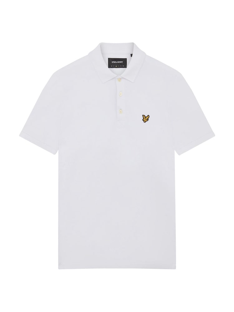 Lyle & Scott White Plain Polo Shirt - Image 10 of 10 Lyle & Scott White Plain Polo Shirt - Image 10 of 10