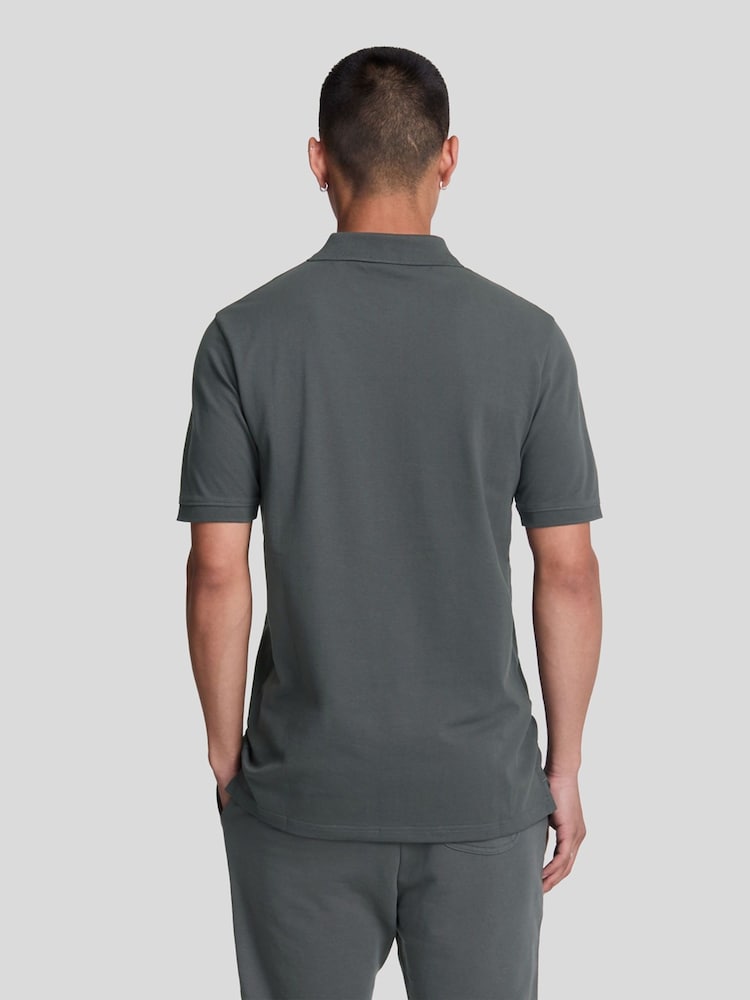 Lyle & Scott Grey Plain Polo Shirt - Image 2 of 5
