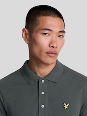 Lyle & Scott Grey Plain Polo Shirt - Image 4 of 5