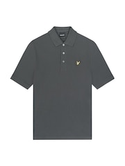 Lyle & Scott Grey Plain Polo Shirt - Image 5 of 5