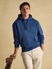 Joules Jenkins Blue Brushed Cotton Jersey Hoodie - Image 3 of 8