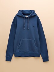 Joules Jenkins Blue Brushed Cotton Jersey Hoodie - Image 8 of 8