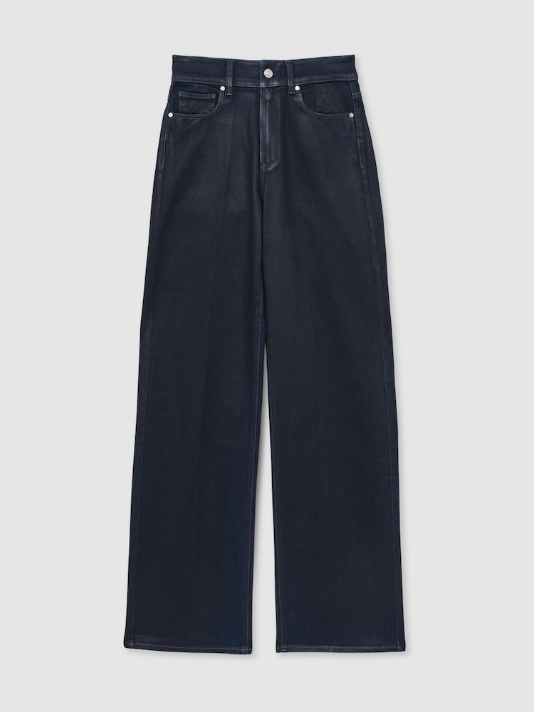 Paige Wide-Leg Coated Jeans - Image 2 of 8