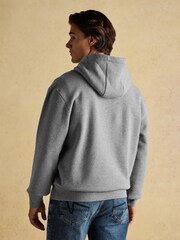Joules Jenkins Grey Brushed Cotton Jersey Hoodie - Image 2 of 7