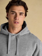 Joules Jenkins Grey Brushed Cotton Jersey Hoodie - Image 5 of 7