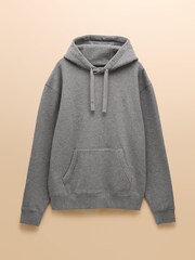 Joules Jenkins Grey Brushed Cotton Jersey Hoodie - Image 7 of 7